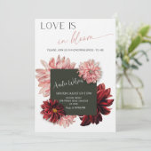 Love Is in Bloom Bridal Shower-Floral Garden Theme Kaart (Staand voorkant)
