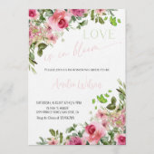 Love Is in Bloom Bridal Shower-Floral Garden Theme Kaart (Voorkant)