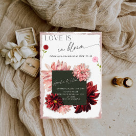 Love Is in Bloom Bridal Shower-Floral Garden Theme Kaart