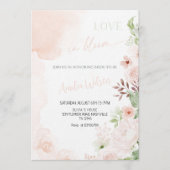 Love Is in Bloom Bridal Shower-Floral Garden Theme Kaart (Voorkant)