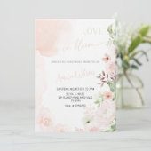 Love Is in Bloom Bridal Shower-Floral Garden Theme Kaart (Staand voorkant)