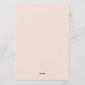 Love Is in Bloom Bridal Shower-Floral Garden Theme Kaart (Achterkant)