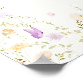 Love Is In Bloom Bridal Shower Welcome Sign  Poster (Hoek)