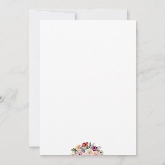 Love is in Bloom Brides Photo Vrijgezellenfeest Kaart (Achterkant)