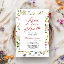 Love Is In Bloom Bruiloftsfeest Wilde Bloemen