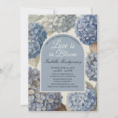 Love Is in Bloom Classic Blue Hydrangea Kaart (Voorkant)