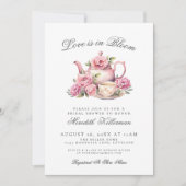 Love Is In Bloom Floral Bridal Shower Kaart (Voorkant)