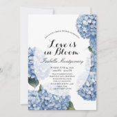 Love Is in Bloom Lente Hydrangea Bruiloftsfeest Kaart (Voorkant)