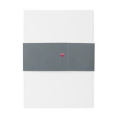 Love is in Bloom Pink Roses Wedding Uitnodigingen Wikkel (Achterkant Voorbeeld)