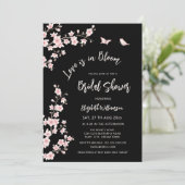 Love Is In Bloom | QR Code Registry Bridal Shower Kaart (Staand voorkant)