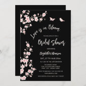 Love Is In Bloom | QR Code Registry Bridal Shower Kaart (Voorkant / Achterkant)