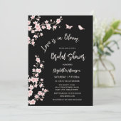 Love Is In Bloom | QR Code Registry Bridal Shower Kaart (Staand voorkant)