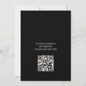 Love Is In Bloom | QR Code Registry Bridal Shower Kaart (Achterkant)