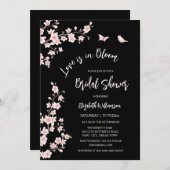 Love Is In Bloom | QR Code Registry Bridal Shower Kaart (Voorkant / Achterkant)