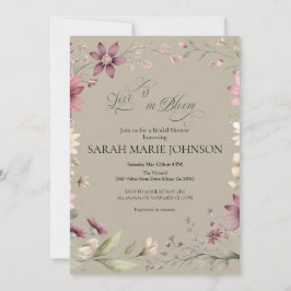 Love is in Bloom Spring Floral Bridal Shower Kaart