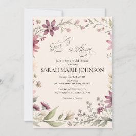 Love is in Bloom Spring Floral Bridal Shower Kaart