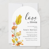 Love is in Bloom Spring Wildflower Bridal Shower Kaart (Voorkant)