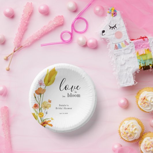 Love is in Bloom Spring Wildflower Bridal Shower Papieren Kommen (Feest)