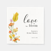Love is in Bloom Spring Wildflower Bridal Shower Servet (Voorkant)