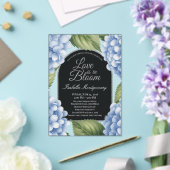 Love Is in Bloom Unieke Hydrangea Bruiloft Feest Acryl Uitnodigingen (Insitu (Huwelijk))