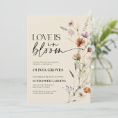 Love Is In Bloom Vrijgezellenfeest Beige Rustic Kaart (Staand voorkant)