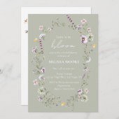 Love Is In Bloom Vrijgezellenfeest Sage Green Kaart (Voorkant / Achterkant)