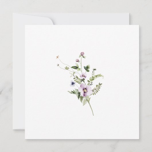 Love Is In Bloom Vrijgezellenfeest Sage Green Squa Kaart (Achterkant)