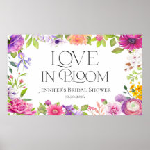 Love is in Bloom | Watercolor Floral Bridal Shower