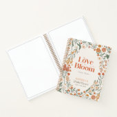 Love is in Bloom Wildflower Bridal Guest Book Notitieboek (Binnen)