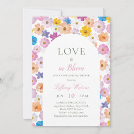 Love is in Bloom Wildflower Garden Bridal Shower Kaart