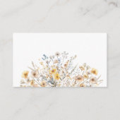 Love Is In Bloom Wildflower Recept voor de bruid Informatiekaartje (Achterkant)