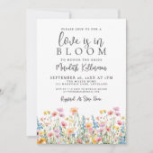 Love Is In Bloom Wildflowers Bridal Shower Kaart (Voorkant)
