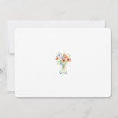 Love Is In Bloom Wildflowers Vrijgezellenfeest Kaart (Achterkant)