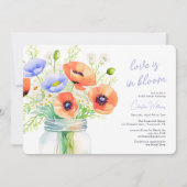 Love Is In Bloom Wildflowers Vrijgezellenfeest Kaart (Voorkant)