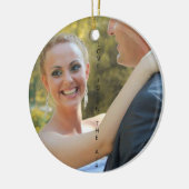 LOVE IS IN DE LUCHT, gewoon getrouwd Keramisch Ornament (Links)