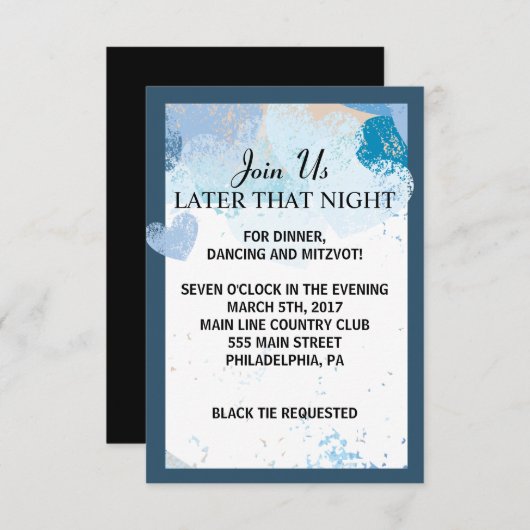 LOVE IS IN DE LUCHT Joodse bruiloft-Kaart Kaart (Voorkant / Achterkant)