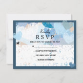 LOVE IS IN DE LUCHT-Joodse bruiloft RSVP Kaartje (Voorkant)