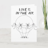 **LOVE* IS IN DE LUCHT **OP ONZE JUBILEUM** KAART (Voorkant)