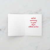 ***LOVE IS IN DE LUCHT OP ONZE JUBILEUM ** KAART (Binnen)