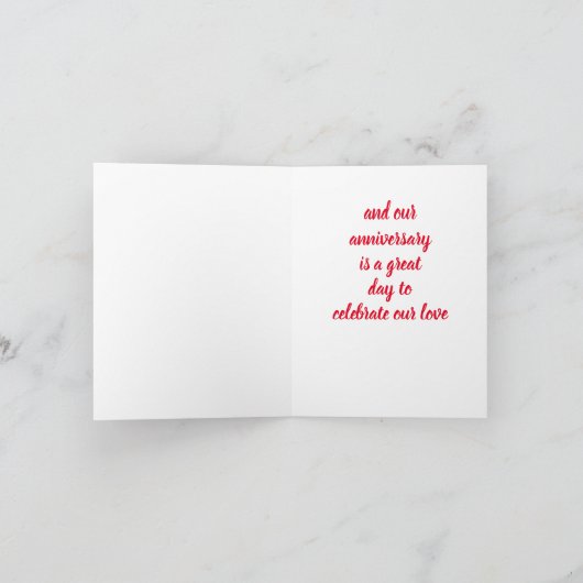 ***LOVE IS IN DE LUCHT OP ONZE JUBILEUM ** KAART (Binnen)