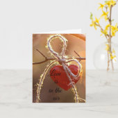 ***LOVE IS IN DE LUCHT OP ONZE JUBILEUM ** KAART (Gele Bloem)