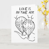 **LOVE* IS IN DE LUCHT **OP ONZE JUBILEUM** KAART (Gele Bloem)