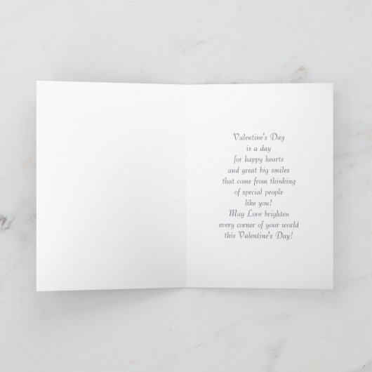 Love Is In The Air. Art Deco Valentijnsdag Feestdagen Kaart (Binnen)