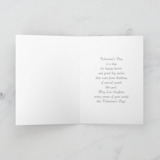 Love Is In The Air. Art Deco Valentijnsdag Kaart (Binnen)