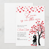 Love is in the air bridal shower kaart (Voorkant / Achterkant)