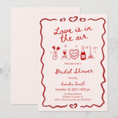 Love Is In The Air Bridal Shower Kaart (Voorkant / Achterkant)