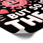 Love Is In The Air But So Is The Flu Funny Valenti Poster (Hoek)