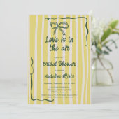 Love Is in the Air Citrus Quirky Bridal Shower Kaart (Staand voorkant)