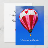 Love is in the air - Hot Air Balloon Feestdagenkaart (Voorkant / Achterkant)