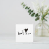 love is in the air informatiekaartje (Staand voorkant)
